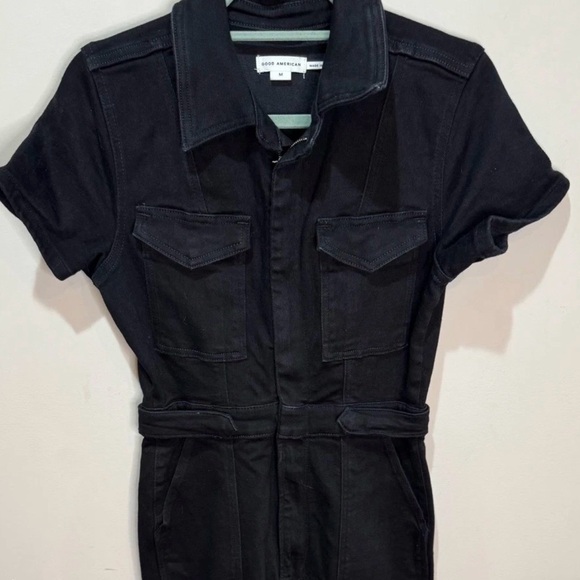 Good American Pants - Good American Fit For Success Women’s Jumpsuit black wash in small size new